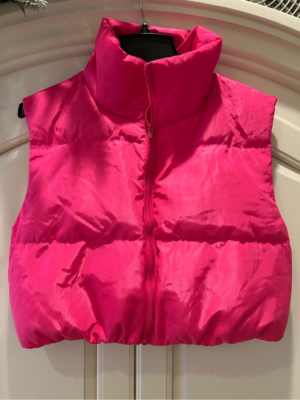 SHEIN Hot Pink Puffer Vest
